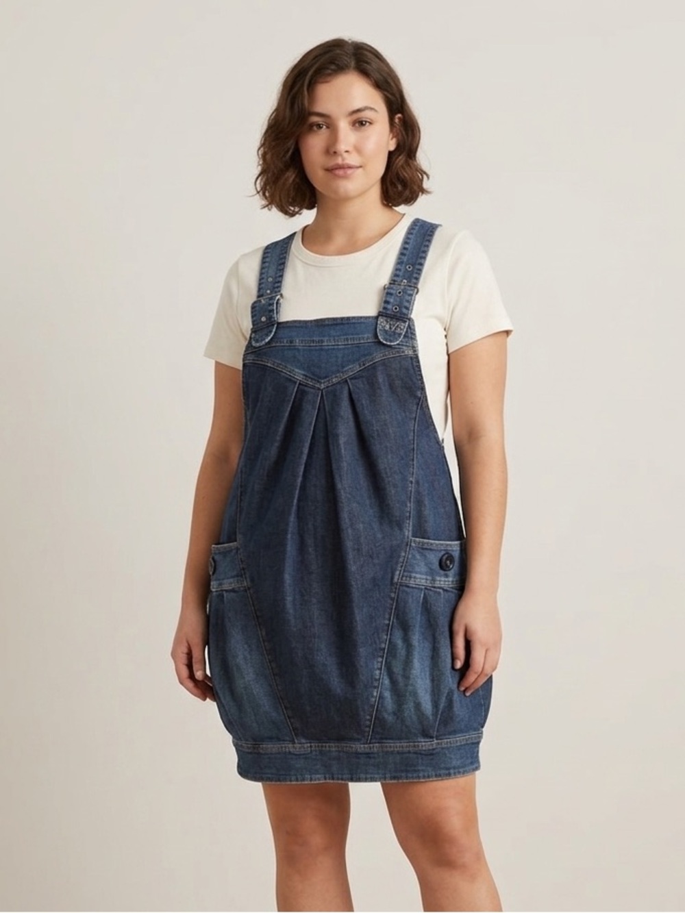 Miss Sixty Sz S Denim Y2K Bubble Mini Dress